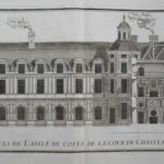 Lune desFaces de L’aisle du coste de la Cour du Chasteau de Tanlay.