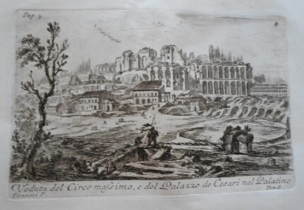 Veduta del Circo Masimo, e del Palazzio de Cesari nel Palatino - Giovanni Battista Piranesi Prints