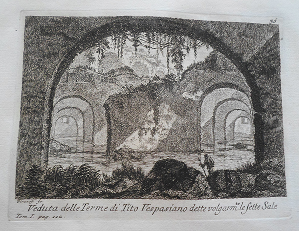 Veduta delle Terme di tito Vespasiano dette volgarmte. Le Sette Sale - Giovanni Battista Piranesi Prints