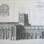 The South Prospect of the Conuentuall Church of Selby