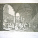 Accurate Perspective View of the Inside of the Royal Exchange, in London.