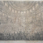 (The installation of the Earl of Westmorland as Chancellor of theUniversity at the Theatre at Oxford in 1761).
