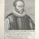 (Portraits of the Protestant Reformers)  Philippus Marnixius, D. de Sanct. Aldegonde.