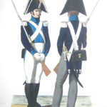 (A pair of French guardsmen)