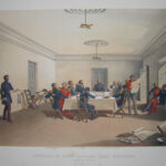 Interior of Lord Raglan’s Head Quarters. A council of war.