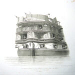 The (Circular) Stern of His Majesties Ship Asia, 84 guns
