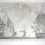 A Representation of the engagement between His Majesties Ship The Monmouth Capt. Gardiner, and Foudroyant a French Man of War, on ye. 28th of Feb. 1758