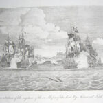 A representation of the capture of three ships of the line by Admiral Lord Bridport.