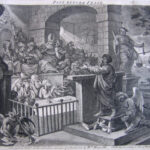 Paul Before Felix Burlesqued. Design’d & Etch’d in the ridículos manner of Rembrandt