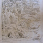 Wooded landscape with seated figure