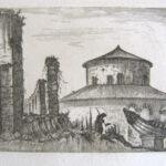 (A view of a circular temple)