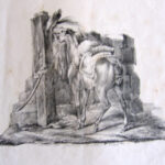 ( A stabled horse)