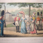 Promenade of Her Serene Highness the Duchess of Berri, & the Younger Branches of the Royal Family of France, on the Terrace of the Tuileries.