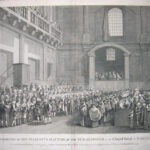 The Distribution of His Majesty’s Maundy, by the Sub – Almoner in the Chapel Royal at Whitehall