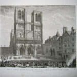 SOLD - Favras Faisant amende Honorable en face de l’eglise de Notre Dame a Paris