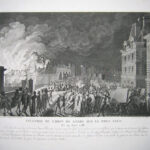 Incendie du Corps de Garde sur le Pont Neuf le 29 Aout 1788.