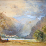 (A Mountain scene)