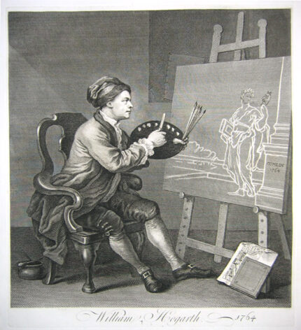 William Hogarth Painting the Comic Muse
