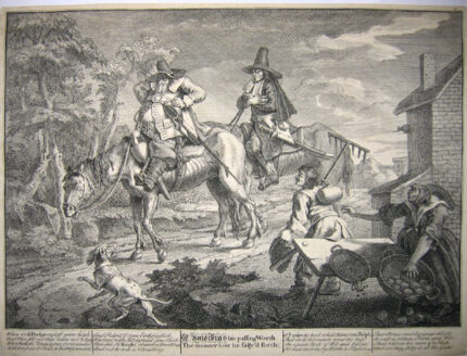 William Hogarth - Sr. Hudibras his passing Worth, The Manner how he sally'd forth