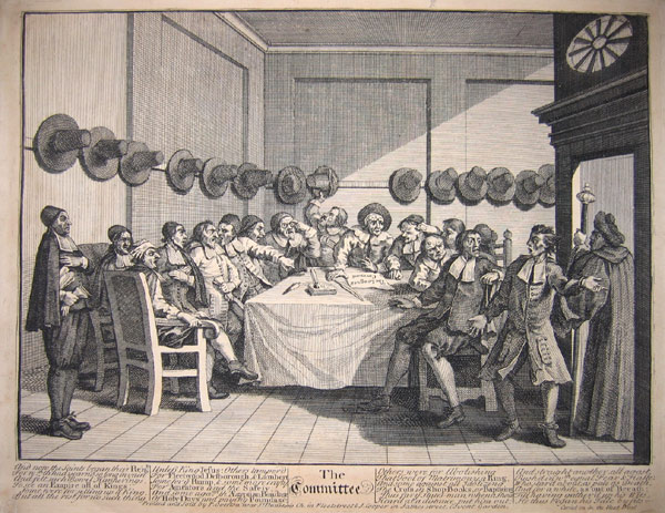 William Hogarth Prints - The Committee.