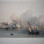 Her Most Gracious Majesty Queen Victoria in the Royal Yacht proceeding to Spithead , July 15th. 1845.