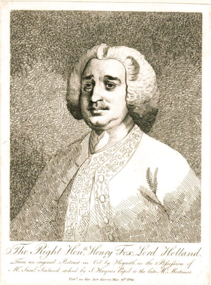 William Hogarth The Right Hon. Henry Fox, Lord Holland