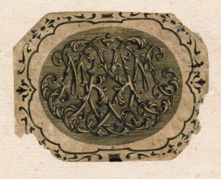Anon after William Hogarth - Part of a design for a Coat of Arms