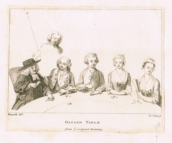 Le Coeur after William Hogarth -Hazard Table