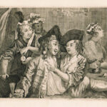 Detail from Plate 3 of the Rake's Progress