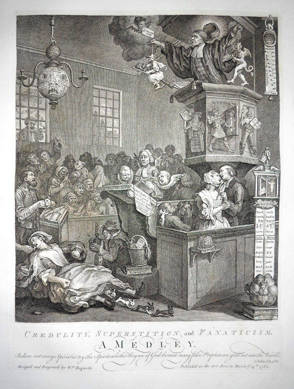 William Hogarth Prints - Credulity, Superstition and Fanaticism. A Medley.