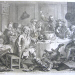 William Hogarth - A Midnight Modern Conversation