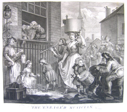William Hogarth The Enraged Musician