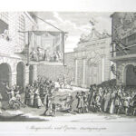 William Hogarth,  Masquerades and Operas, Burlington-gate.