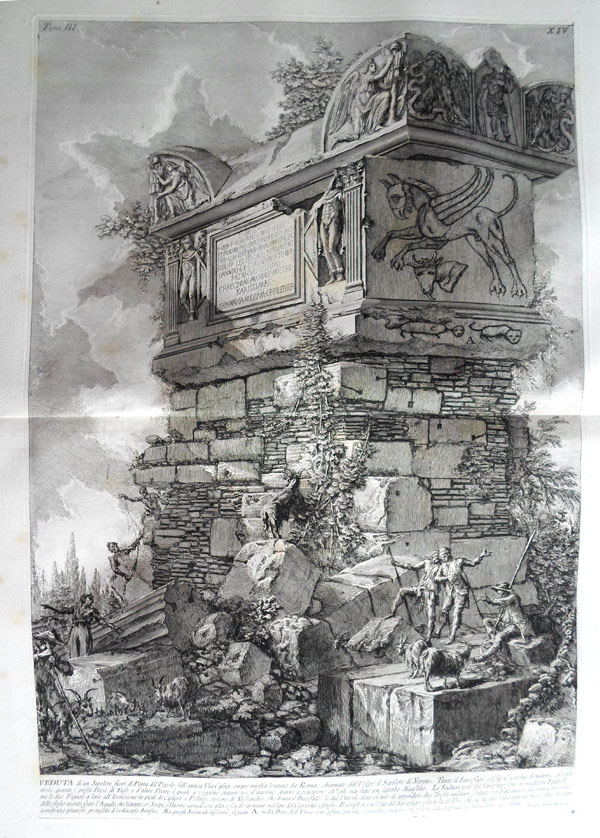 Pl. XIV. Veduta di un Sepolcro fuori di Porta del Popolo - Giovanni Battista Piranesi Prints