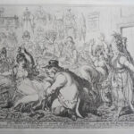 The man of feeling, in search of indispensibles; -a scene in the little French milleners