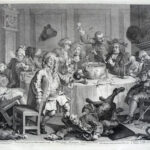 William Hogarth - A Midnight Modern Conversation