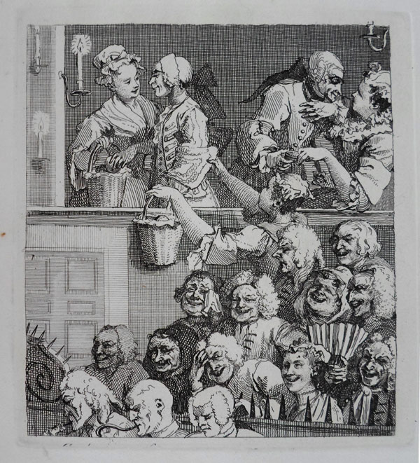 William Hogarth Prints - The Laughing Audience.