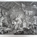 William Hogarth - Strolling Actresses Dressing in a Barn