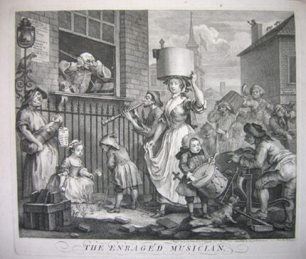 William Hogarth The Enraged Musician