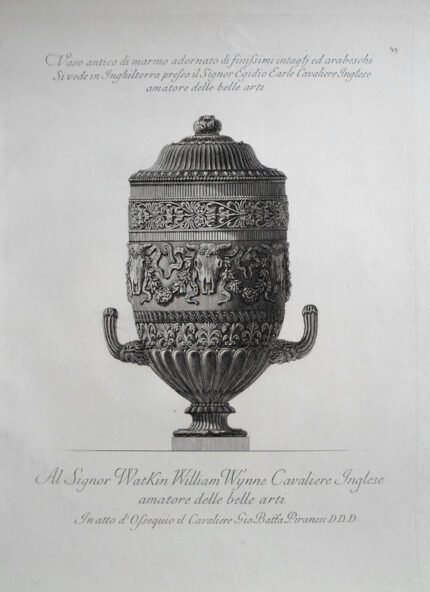 Giovanni Battista Piranesi Prints - Vasi, Candelabri, Cippi, Sarcofagi, Tripodi, Lucerne, Ed Ornamenti Antichi Disegn. no. 29