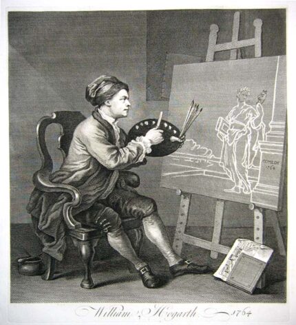 William Hogarth Painting the Comic Muse