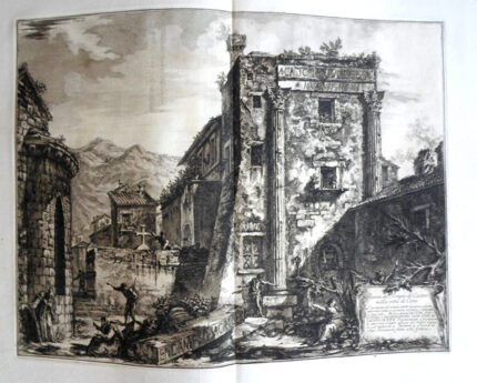 Antichita di Cora Rovine del Tempio de Castori della citta di Cora - Giovanni Battista Piranesi Prints