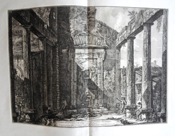 Antichita di Cora Veduta del presente stato dell interno del Pronao del Tempio del Ercole nella citta di Cora - Giovanni Battista Piranesi Prints