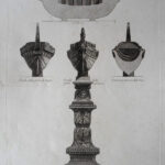 Giovanni Battista Piranesi Prints - Vasi, Candelabri. Marble Trireme supported by an ornamental pedestal. Wilton Ely 1001