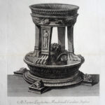 Giovanni Battista Piranesi Prints - Vasi, Candelabri. Marble Tripod dedicated to Apollo found at Cicero’s Villa. Wilton Ely 989