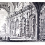 Veduta del piano superiore del Serraglio delle fiere fabbricato da Domiziano a uso dell'Anfiteatro Flavio - Giovanni Battista Piranesi Prints