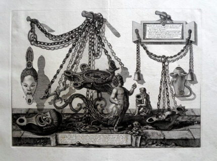 Giovanni Battista Piranesi Prints - Vasi, Candelabri, Cippi, Sarcofagi, Tripodi, Lucerne, Ed Ornamenti Antichi Disegn. Wilton Ely 898