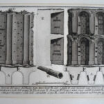 Antichita Romana Vol 1 p XI Fig. 1I Pianta di Speroni del Muro dell Busto - Giovanni Battista Piranesi Prints