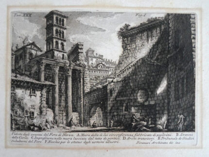 Antichita Romana Vol 1 p XXX Fig. I Veduta degli avanzi del Foro di Nerva - Giovanni Battista Piranesi Prints