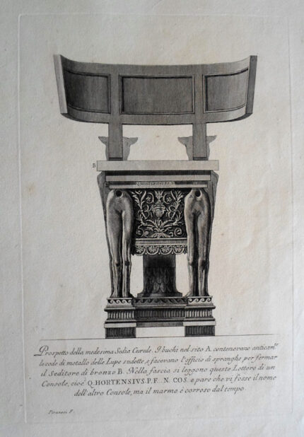 Giovanni Battista Piranesi Prints - Vasi, Candelabri, Cippi, Sarcofagi, Tripodi, Lucerne, Ed Ornamenti Antichi Disegn. Wilton Ely 972